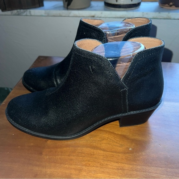 Vionic Liv Metallic leather Cutout Ankle Boots Size 7.5M black - Picture 5 of 11